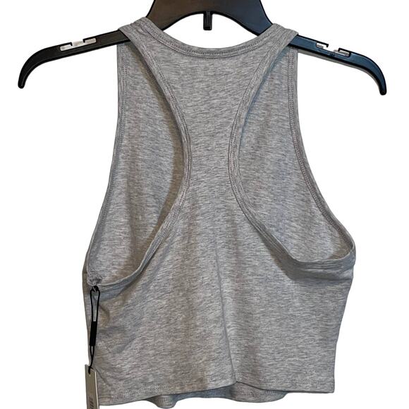 Calvin Klein Performance Racerback Crop Top grey, Medium - Picture 4 of 5